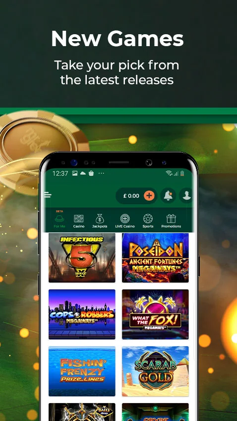 mr green online casino app - screenshot